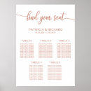 Search for rose gold wedding seating charts Find your seat