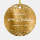 Search for 30th birthday ornaments girly