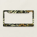 Search for leopard license plate frames Pattern