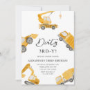 Search for digger birthday invitations Boy birthday party