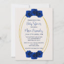 Search for royal blue gold baby shower invitations Floral