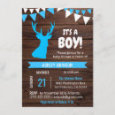 Search for buck baby shower invitations Rustic