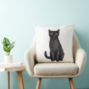Search for black cat pillows Kitty