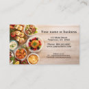 Search for food service business cards Hospitality
