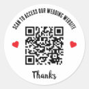 Search for qr code wedding stickers Curved text