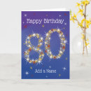 Search for 80th birthday cards Gold