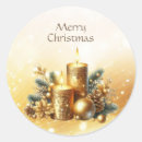Search for christmas candle stickers Gold