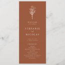 Search for boho wedding programs Terracotta