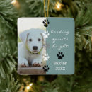 Search for dog photo ornaments Pawprint