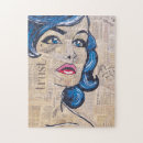Search for pop art puzzles Blue