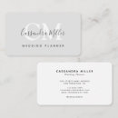 Search for wedding planner business cards Gray