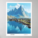 Search for norway travel posters Illustration