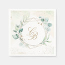 Search for eucalyptus wedding napkins Rustic