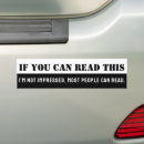 Search for if you can read this bumper stickers Humor
