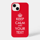 Search for keep calm and carry on iphone cases red