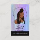 Search for locs business cards Hair salon