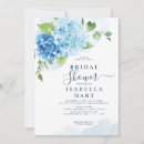 Search for hydrangea bridal shower invitations Calligraphy