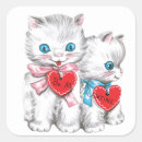 Search for vintage kittens stickers hearts