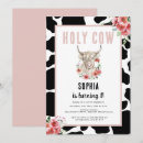 Search for highland cow 1st birthday invitations Pink