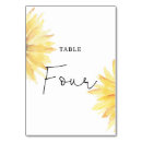 Search for sunflower numbers table cards Elegant