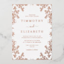 Search for rose gold wedding invitations Floral
