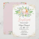 Search for floral baptism invitations Calligraphy