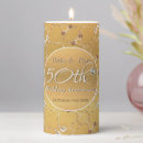 Search for 50th anniversary candles Golden