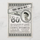 Search for mans 90th birthday invitations Vintage