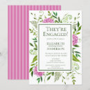 Search for pink engagement party invitations Summer