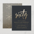 Search for black and gold 60th birthday invitations Simple