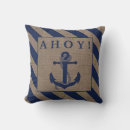 Search for navy and rust pillows Nautical
