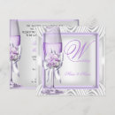 Search for purple black silver wedding invitations Lavender
