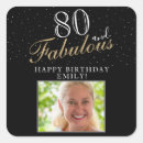 Search for 80th birthday stickers Script