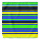 Search for green white striped bandanas Colorful