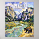 Search for california bear posters Yosemite national park