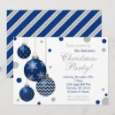 Search for blue and silver christmas invitations Baubles