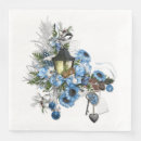 Search for blue christmas napkins Merry