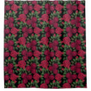 Search for red rose shower curtains Watercolor
