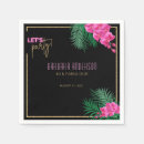 Search for 40th birthday napkins Black and gold