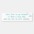 Search for go around bumper stickers Humor