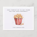 Search for popcorn thank you cards Cute