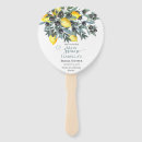 Search for lemons hand fans Bridal shower