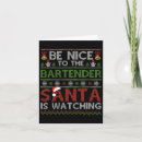 Search for bartender christmas cards Humor
