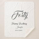 Search for happy birthday blankets Calligraphy typography elegant