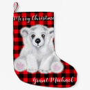 Search for bear christmas stockings Plaid
