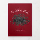 Search for black red wedding programs Floral