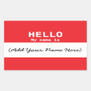 Search for name badge stickers Red