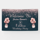Search for rose gold banners 50th