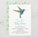 Search for hummingbird baby shower invitations Blue