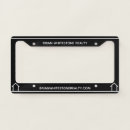 Search for black and white license plate frames Marketing